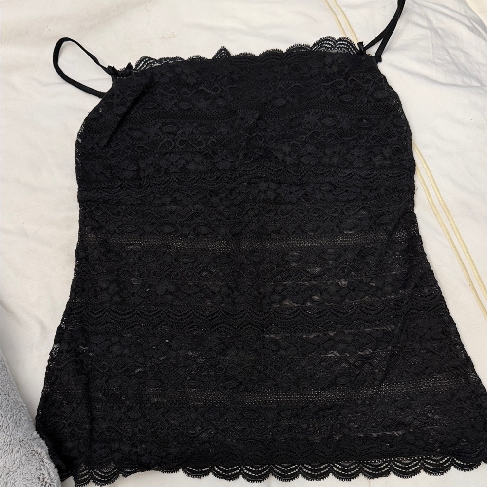 Cosabella Black Lace Camisole Top